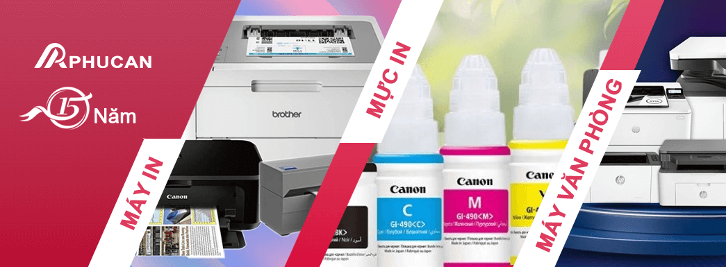Mực in, máy in, máy văn phòng Phúc An tại hà Nội