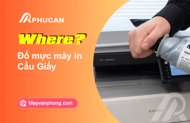 đổ mực máy in Cầu Giấy