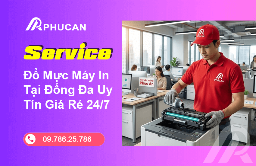 Đổ Mực Máy In Tại Đống Đa Uy Tín Giá Rẻ