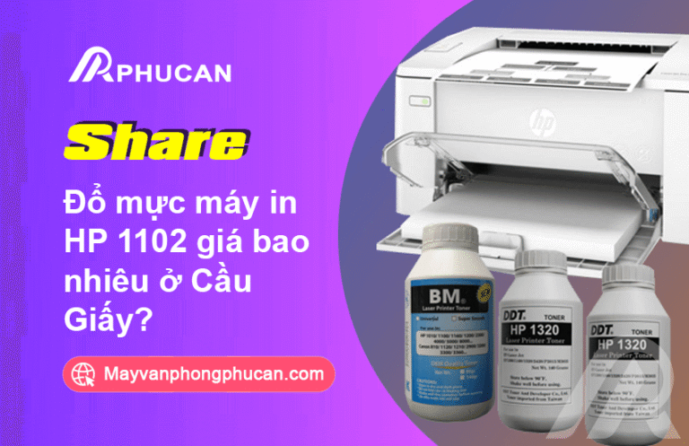 Đổ mực máy in HP 1102 giá bao nhiêu ở Cầu Giấy