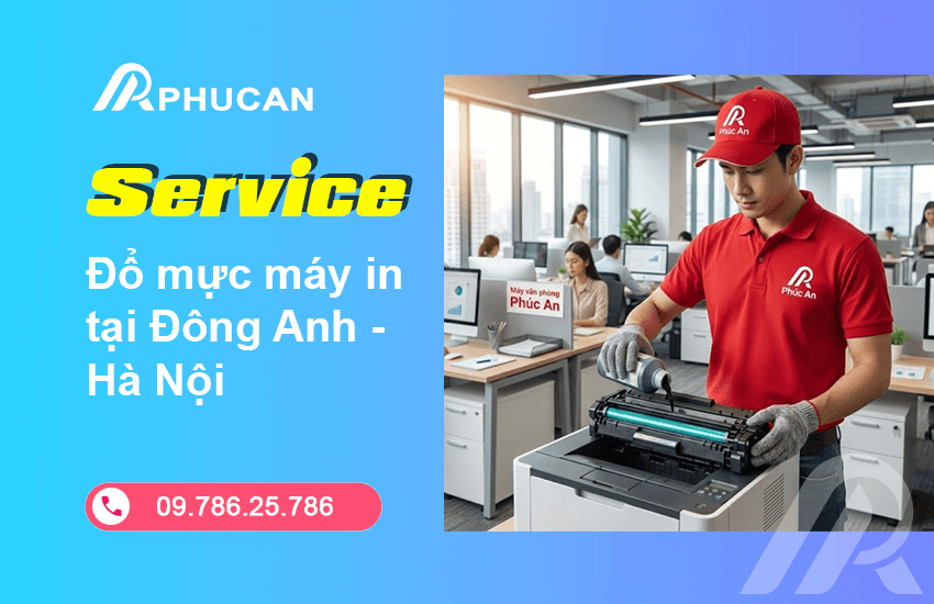 Đổ mực máy in tại Đông Anh