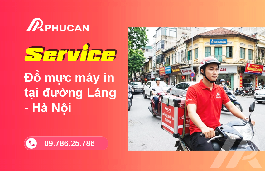 Đổ mực máy in tại đường Láng