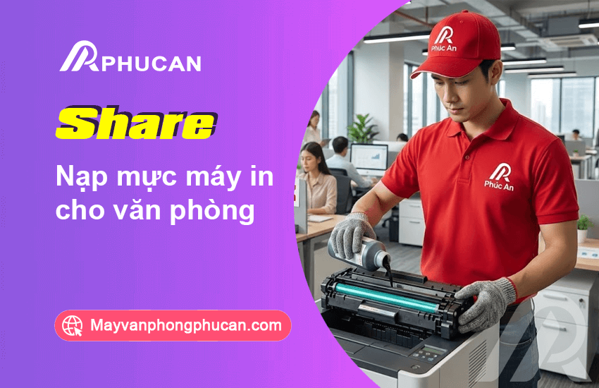 Nạp mực máy in cho văn phòng
