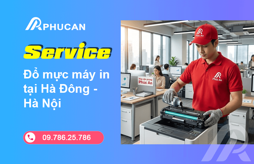 đổ mực máy in tại Hà Đông
