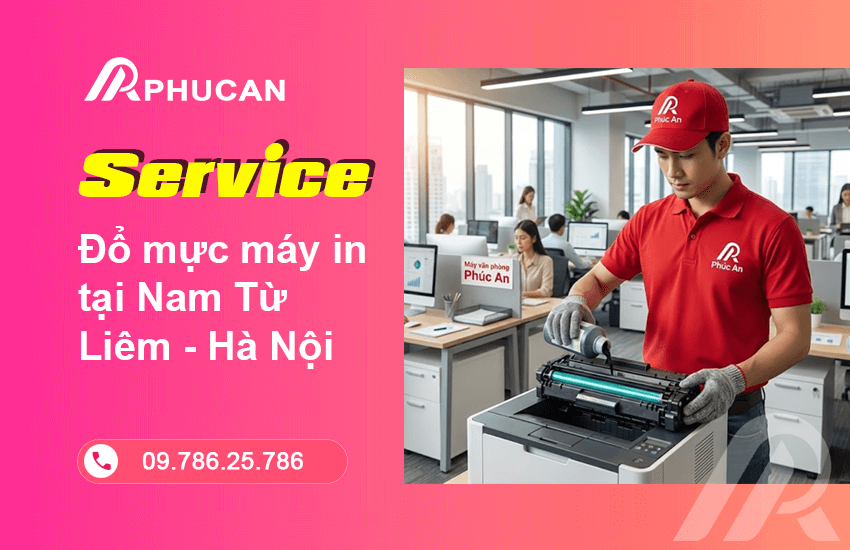 đổ mực máy in tại Nam Từ Liêm