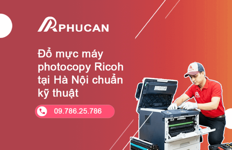 đổ mực máy photocopy Ricoh tại Hà Nội