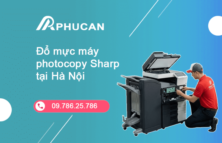 đổ mực máy photocopy Sharp tại Hà Nội