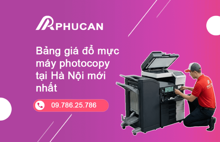 giá đổ mực máy photocopy tại Hà Nội