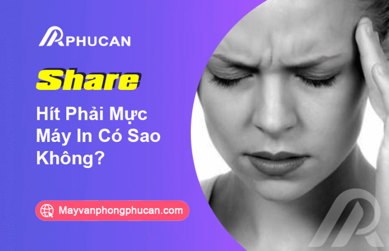 hít phải mực máy in
