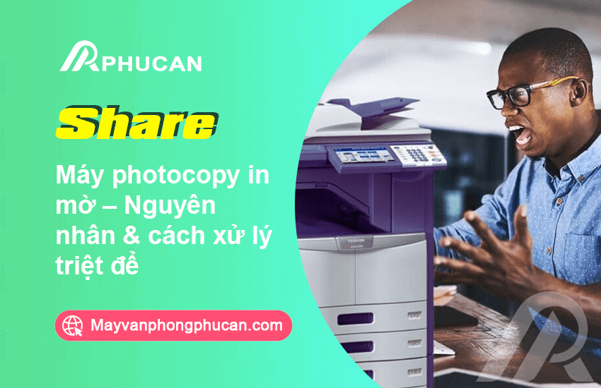 máy photocopy in mờ