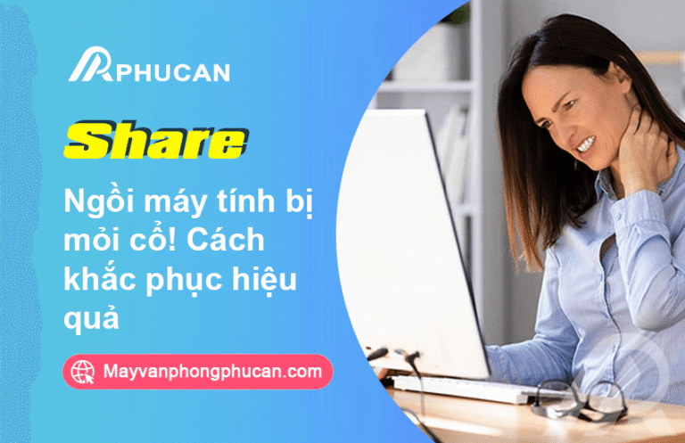 ngồi máy tính bị mỏi cổ