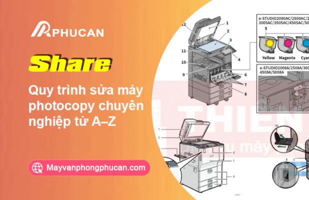 quy trình sửa máy photocopy