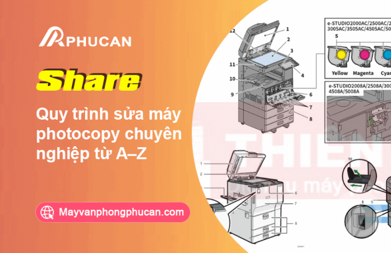 quy trình sửa máy photocopy