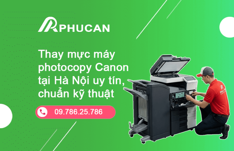 thay mực máy photocopy Canon tại Hà Nội