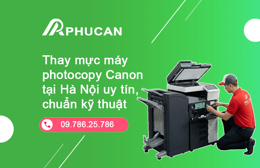 thay mực máy photocopy Canon tại Hà Nội