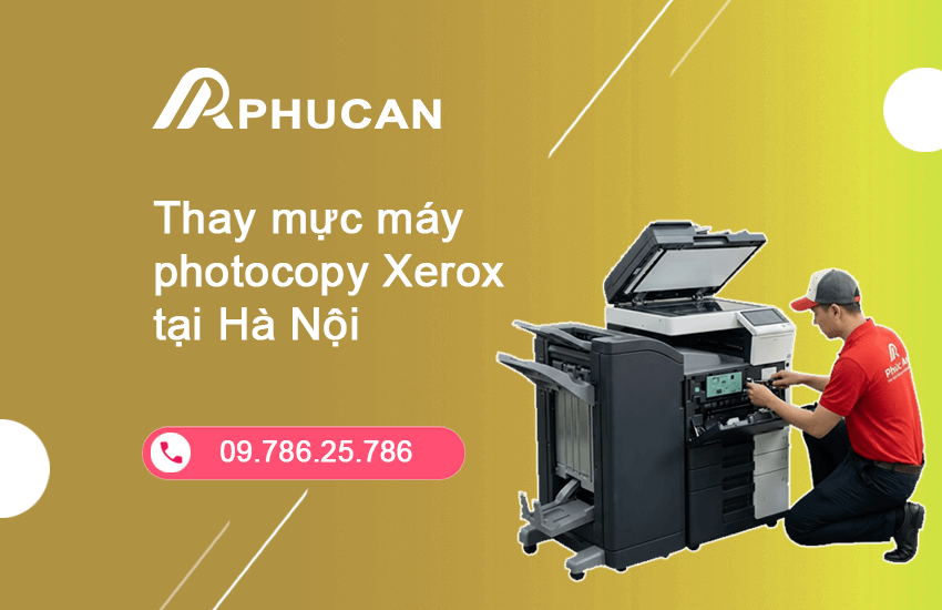 thay mực máy photocopy Xerox tại Hà Nội