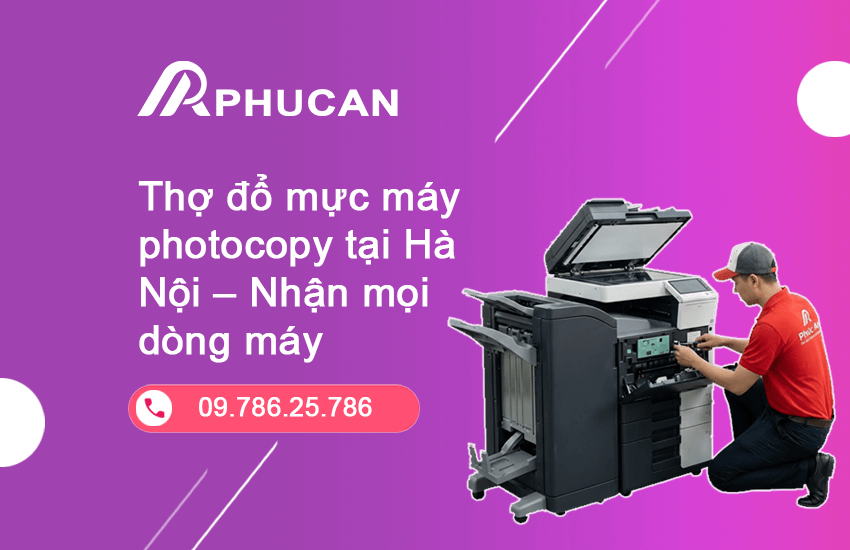 thợ đổ mực máy photocopy Hà Nội
