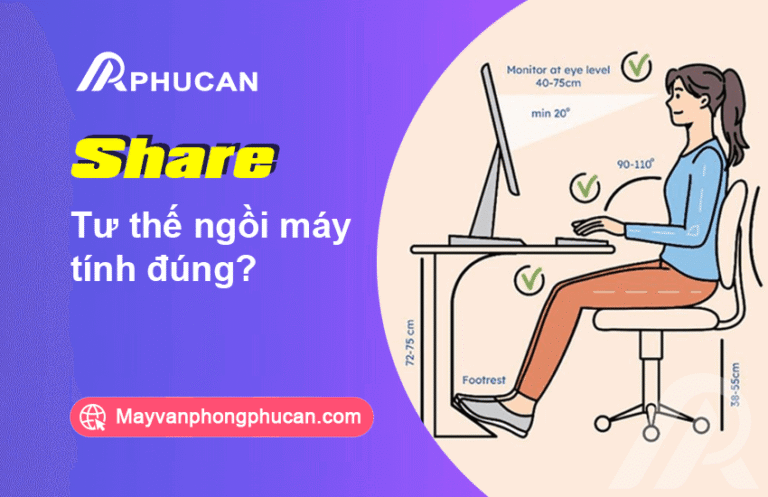 tư thế ngồi máy tính đúng