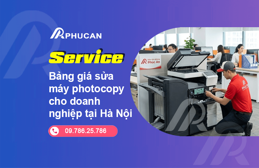 bảng giá sửa máy photocopy cho doanh nghiệp