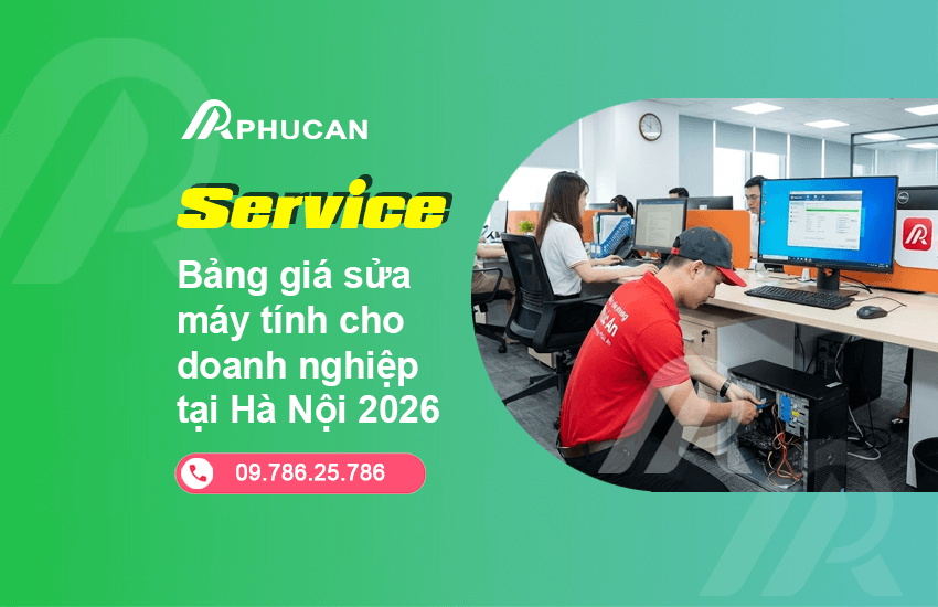 bảng giá sửa máy tính cho doanh nghiệp