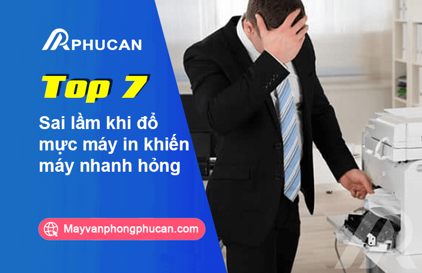 sai lầm khi đổ mực máy in
