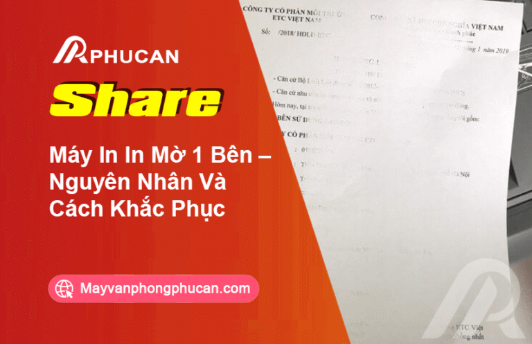 máy in in mờ 1 bên