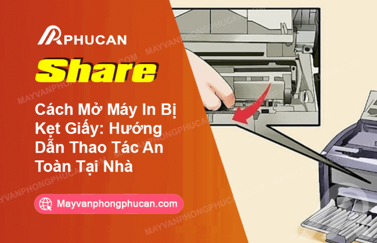 Cách mở máy in bị kẹt giấy