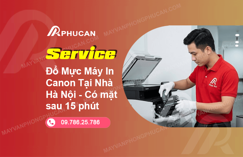 Đổ mực máy in Canon