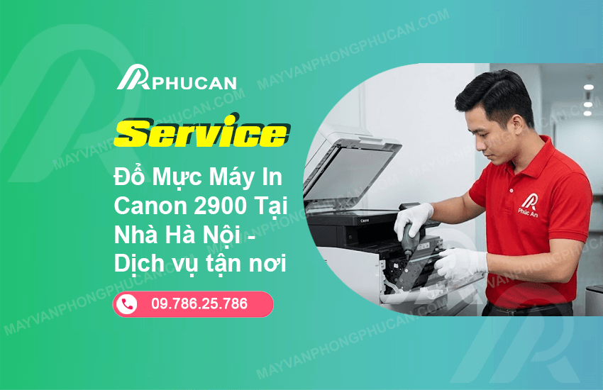 đổ mực máy in Canon 2900