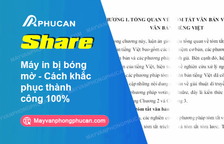 Máy in bị mờ một vệt