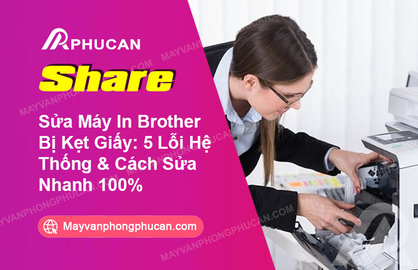 máy in brother bị kẹt giấy