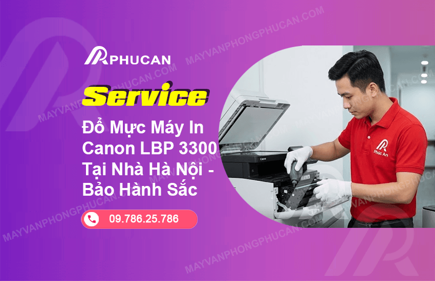 đổ mực máy in Canon LBP 3300