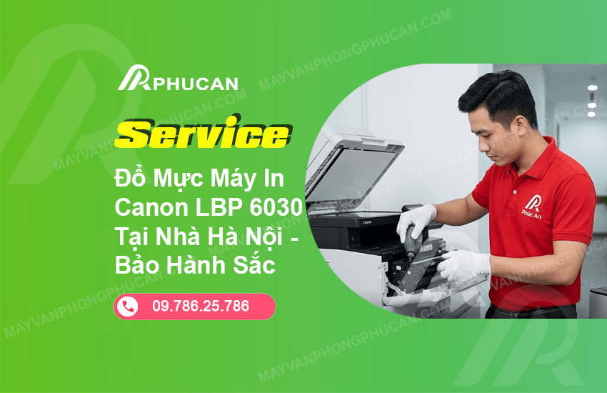 đổ mực máy in Canon LBP 6030