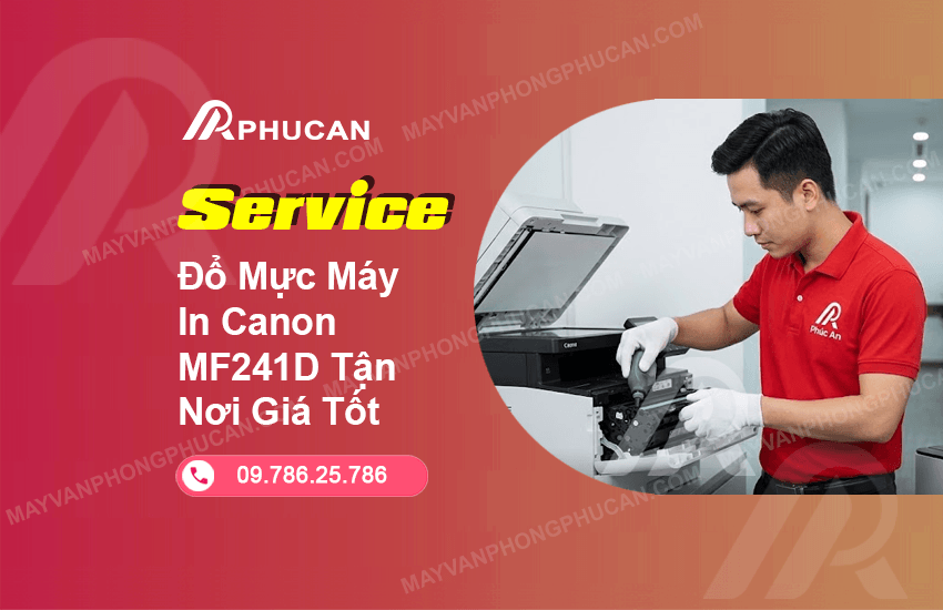 đổ mực máy in Canon MF241D