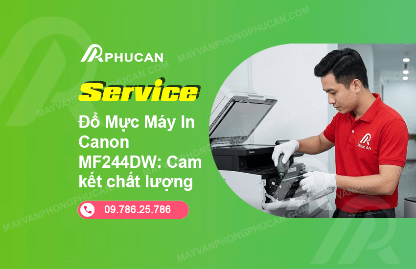 đổ mực máy in Canon MF244DW