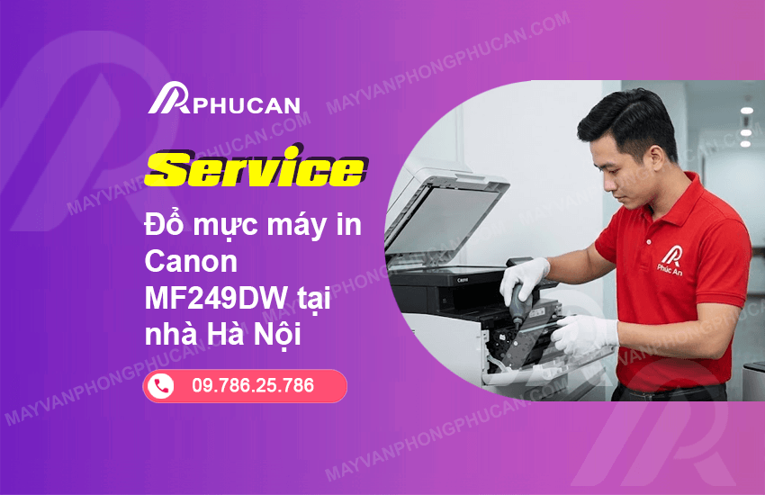 đổ mực máy in Canon MF249DW