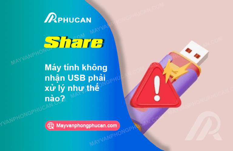 máy tính không nhận USB