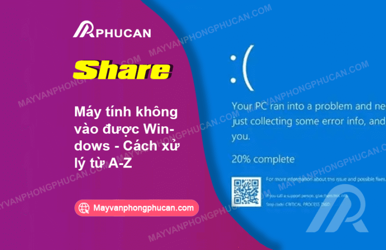 máy tính không vào Windows
