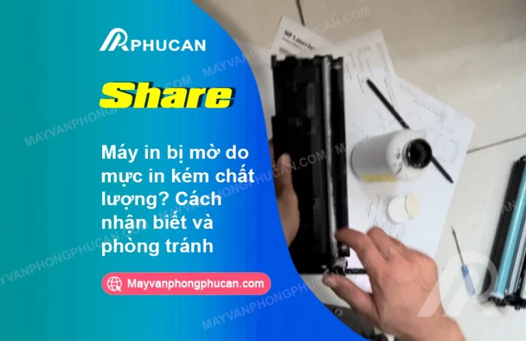 mực in kém chất lượng