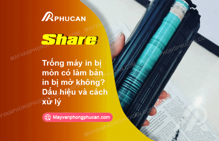 trống máy in bị mòn