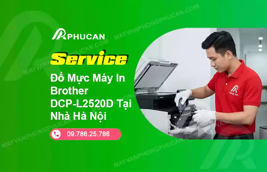 đổ mực máy in Brother DCP-L2520D