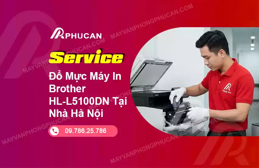 đổ mực máy in Brother HL-L5100DN