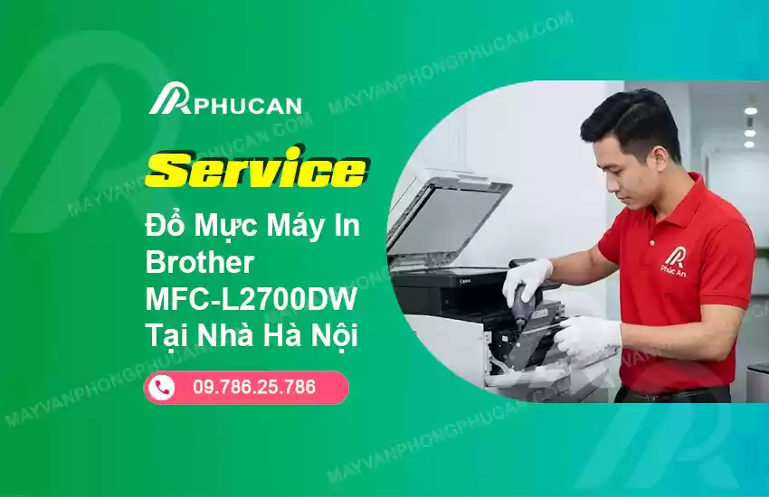 đổ mực máy in Brother MFC-L2700DW