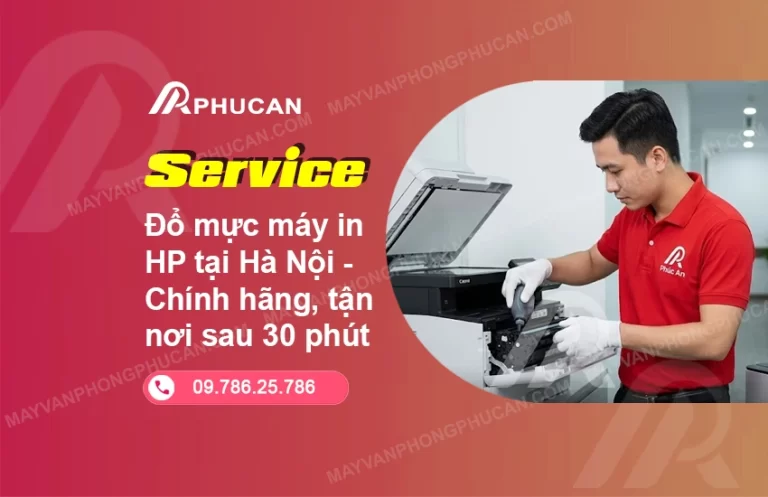 đổ mực máy in HP