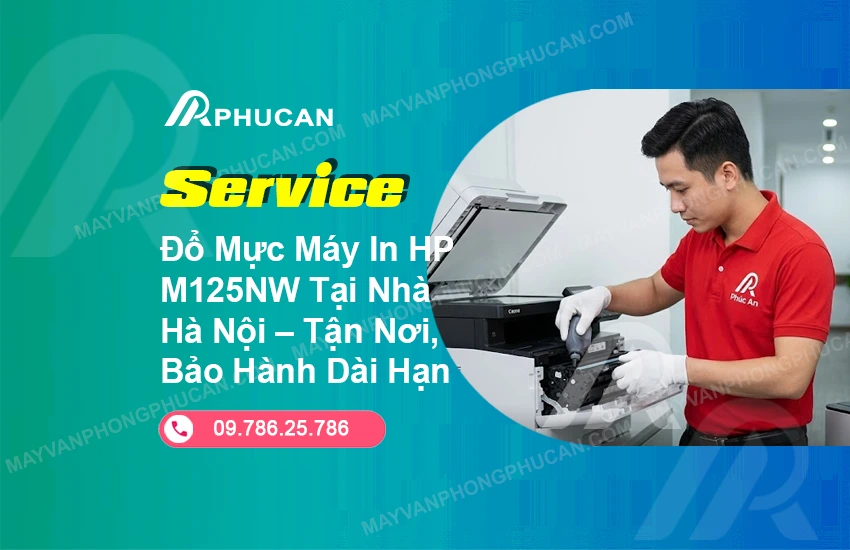 đổ mực máy in HP M125NW
