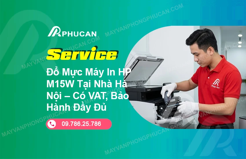 đổ mực máy in HP M15W