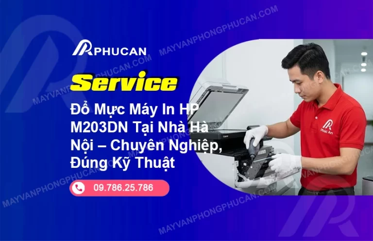 đổ mực máy in HP M203DN