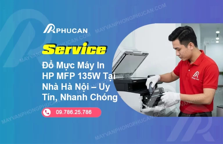 đổ mực máy in HP MFP 135W
