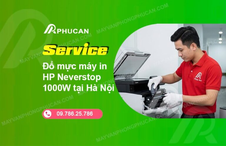đổ mực máy in HP Neverstop 1000W