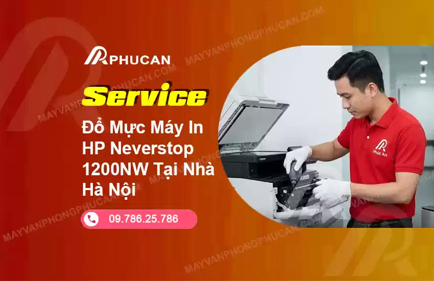 đổ mực máy in HP Neverstop 1200NW